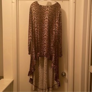 Leopard High Low Top